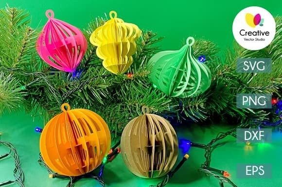 3D Christmas Ball SVG Bundle: A Creative Solution for Holiday Crafting