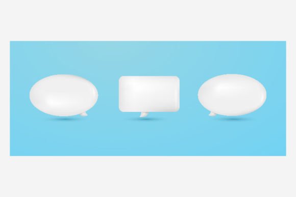 3d White Speech Bubble Icon Isolated: A Versatile Design Element