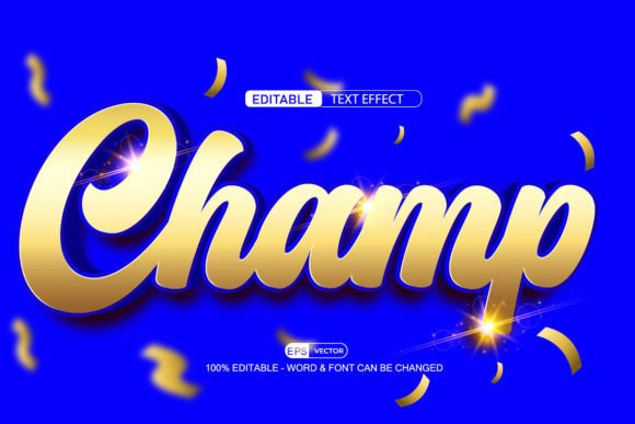Camp 3D Editable Text Effect Vector