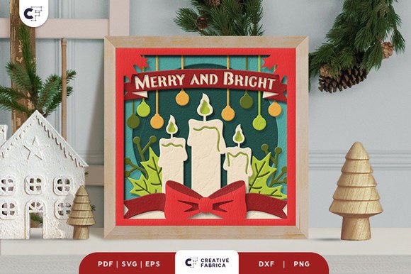 Christmas Candle 3D Shadow Box Paper Cut: A Creative Holiday Tradition
