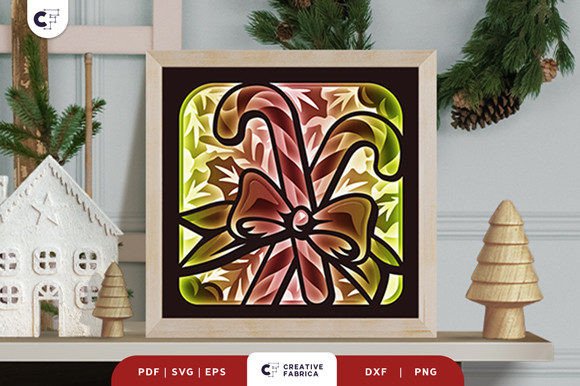 Christmas Candy 3D Layered Paper Cut: A Creative Holiday Project for Crafters