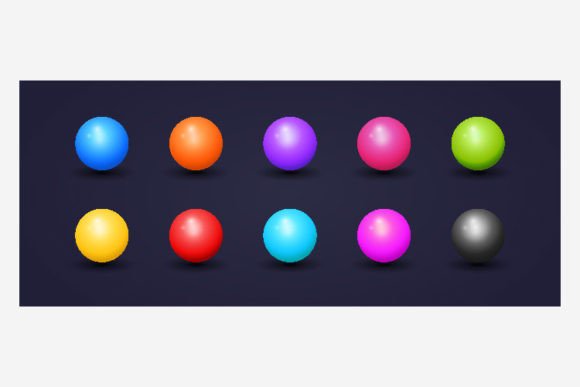 Colorful Balls Realistic 3D Collection: A Versatile Design Resource