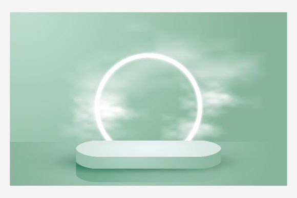 Exploring the Versatility of Abstract Scene 3d Round Podium Pastel