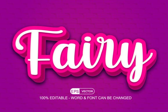 Fairy 3d Editable Text Effect Vector: A Versatile Tool for Digital Designers