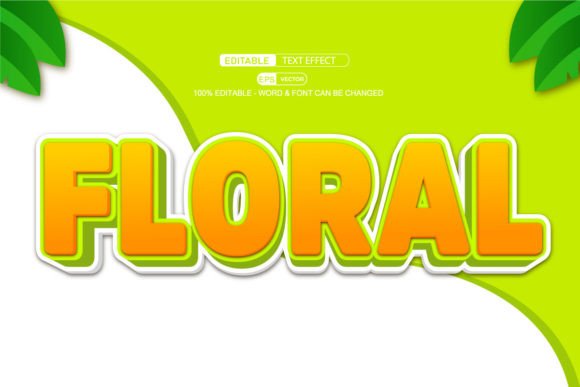 Floral Editable Text Effect Vector 3d St: A Versatile Tool for Creative Professionals