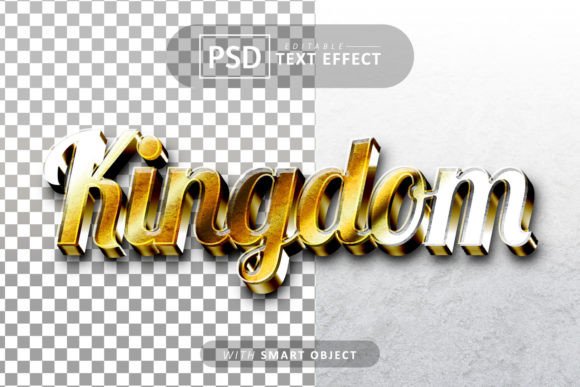 Kingdom Gold 3D Text Effect Editable: A Versatile Design Tool for Modern Creatives