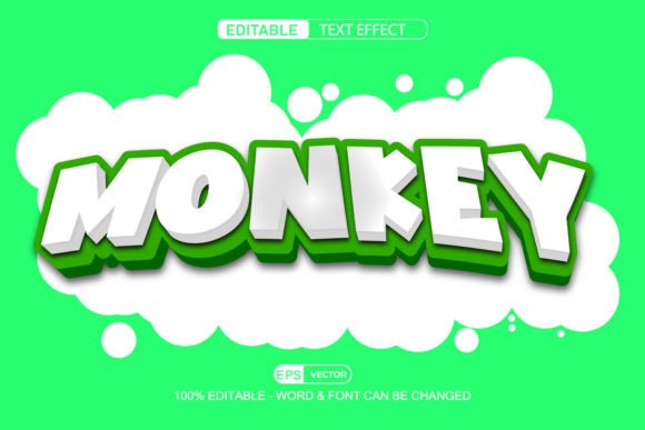 Monkey Editable Text Effect Vector 3d St: A Versatile Tool for Creative Expression