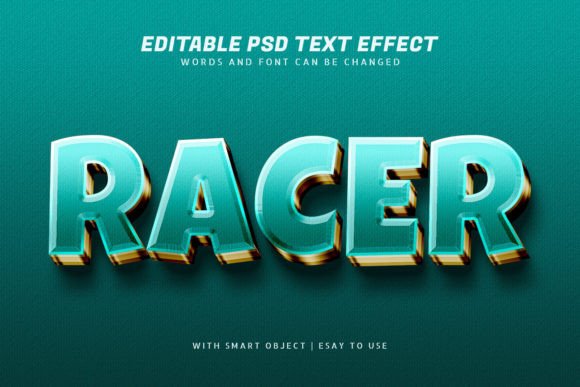 Racer 3d Blue Text Effect Editable: A Versatile Design Tool for Modern Creators