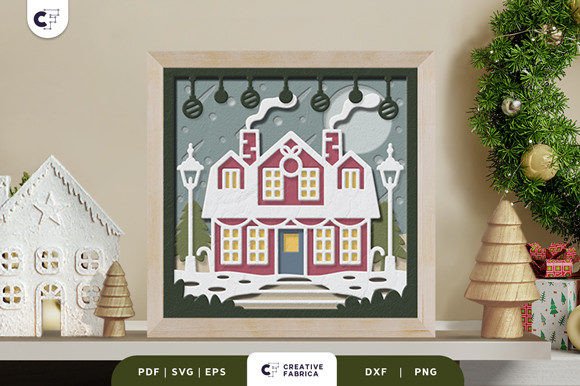 Retro Christmas Home 3D Shadow Box: A Creative Way to Celebrate the Season