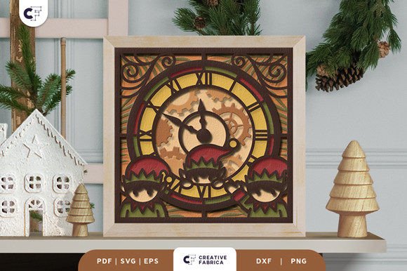 Retro Elves on the Vintage Clock 3D SVG: A Creative and Commercial Powerhouse for Crafters and Entrepreneurs