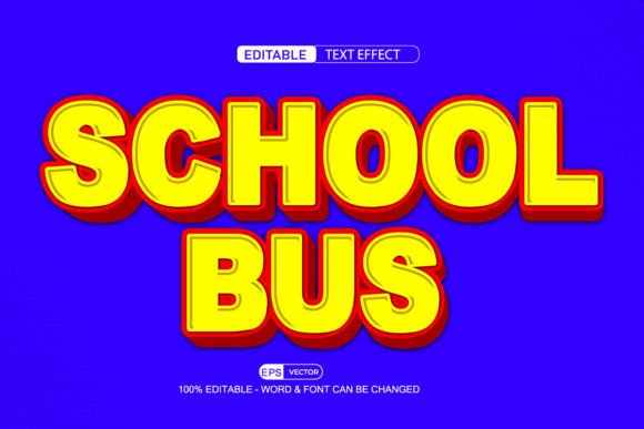 School Bug 3D Editable Text Effect