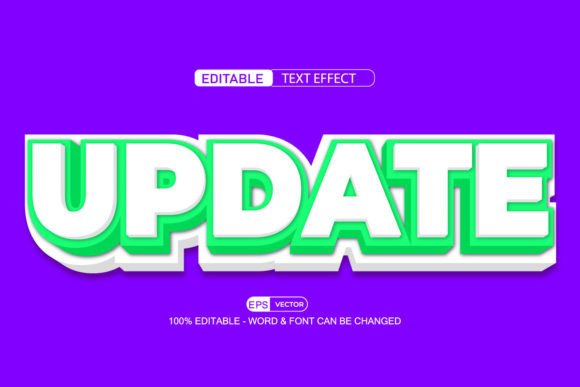 Update 3d Editable Text Effect Vector for Creative Flexibility